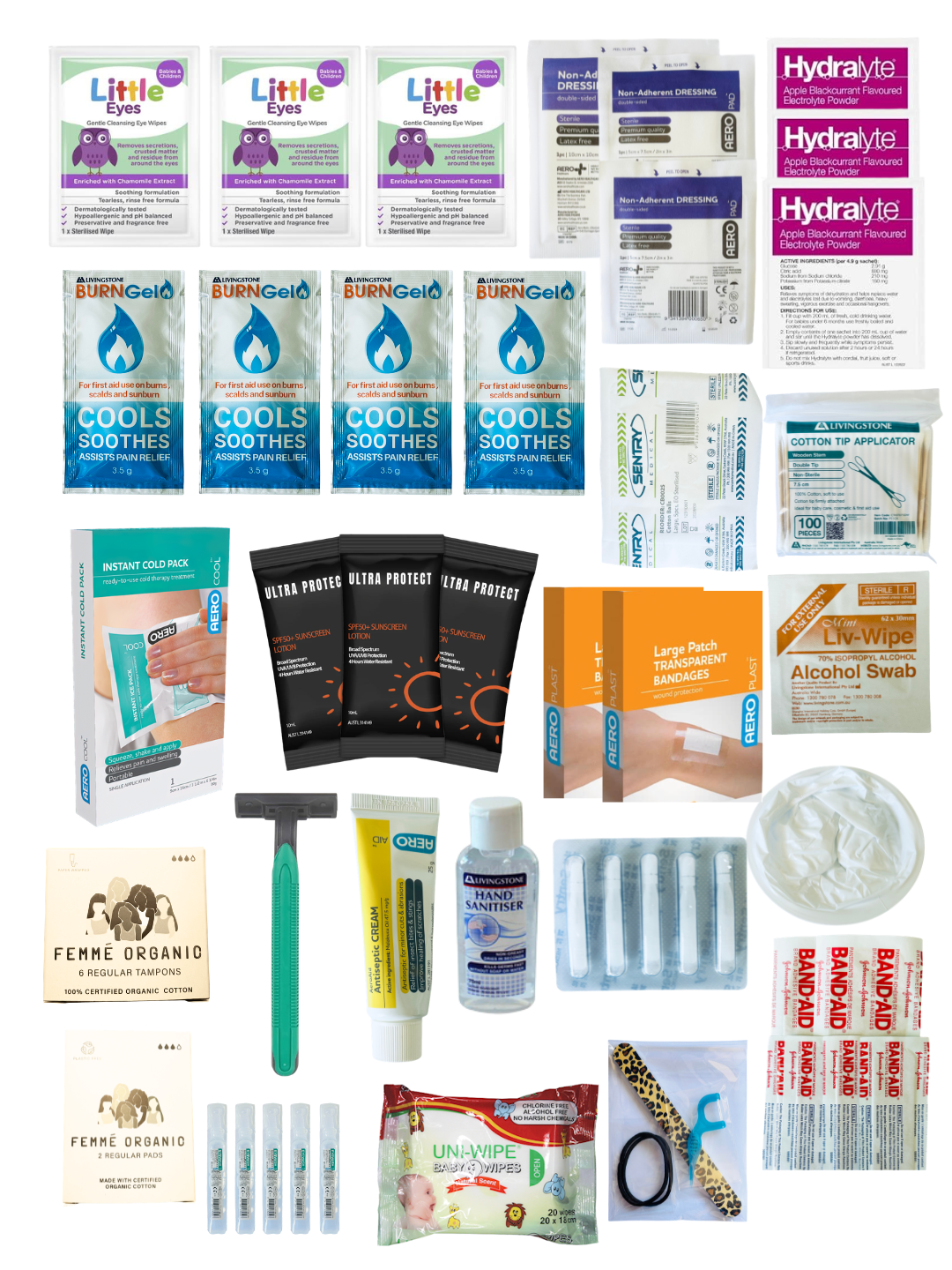 Lifepac Everyday Essentials Kit Refill with health and wellness products in a compact package.