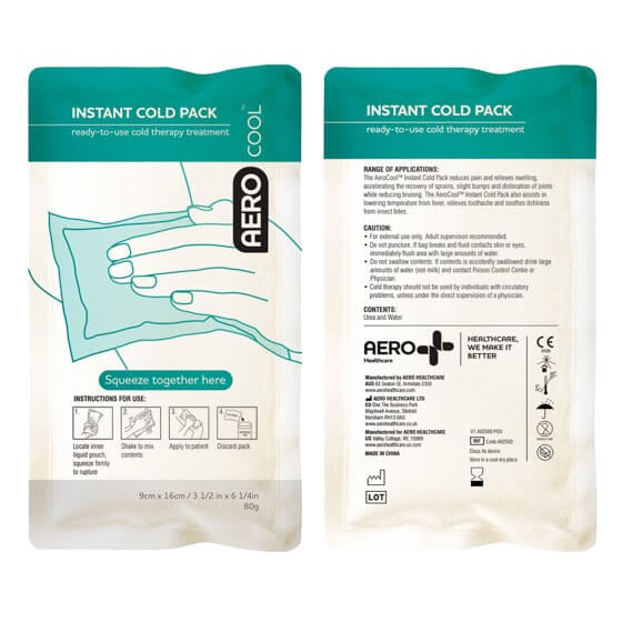 Lifepac cold pack for injury relief, showing a reusable gel-filled cooling pack on a white background.