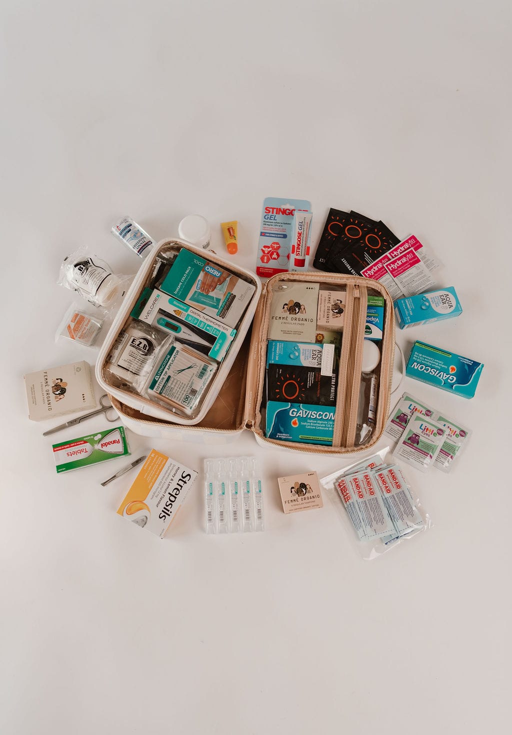 Lifepac Everyday Essentials Kit containing various personal care items arranged on a white background.